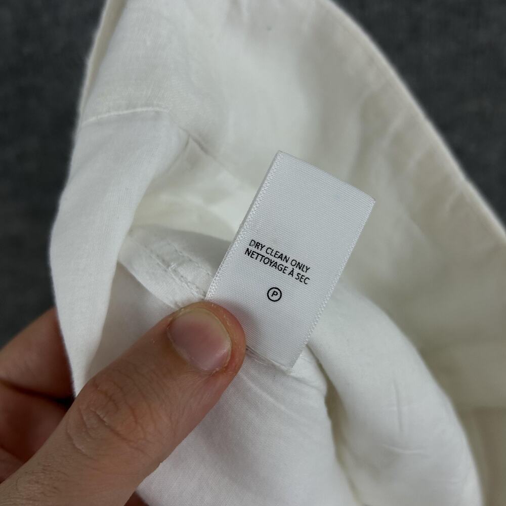 Brochu Walker Skirt Medium Teagan Button Front Linen Midi Summer Resort Preppy - Picture 10 of 12